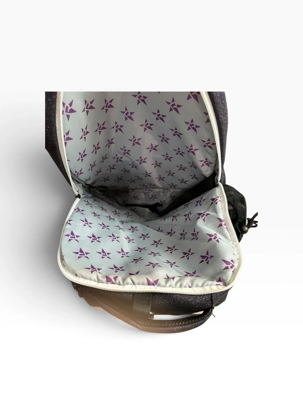 Rebel Girls Dance Stars Rhinestone Medium Backpack Zip Bottle Pocket